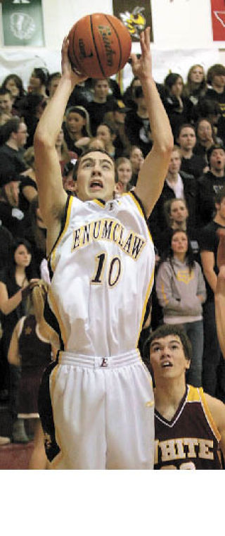 Junior guard Coleman Clyde puts up a shot during Friday night’s victory over White River.