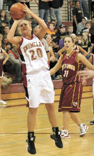 Jessalyn Clark looks to score against White River.