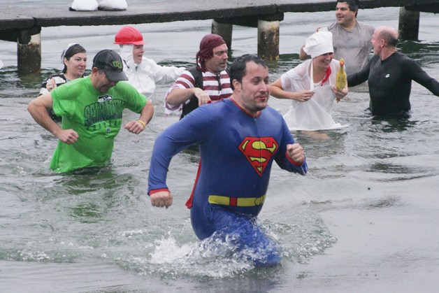 Taking the Plunge against Domestic Violence into Lake Tapps Saturday
