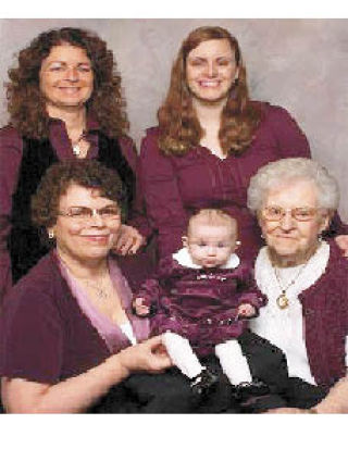 Five generations of family