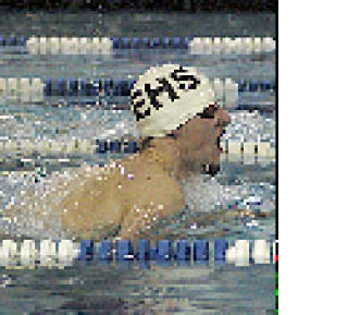 Pierce Beigh posted a district-qualifying time in the 200-yard individual medley.