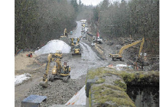 Wanting to get a better look at the emergency undertaking at the Kummer Bridge
