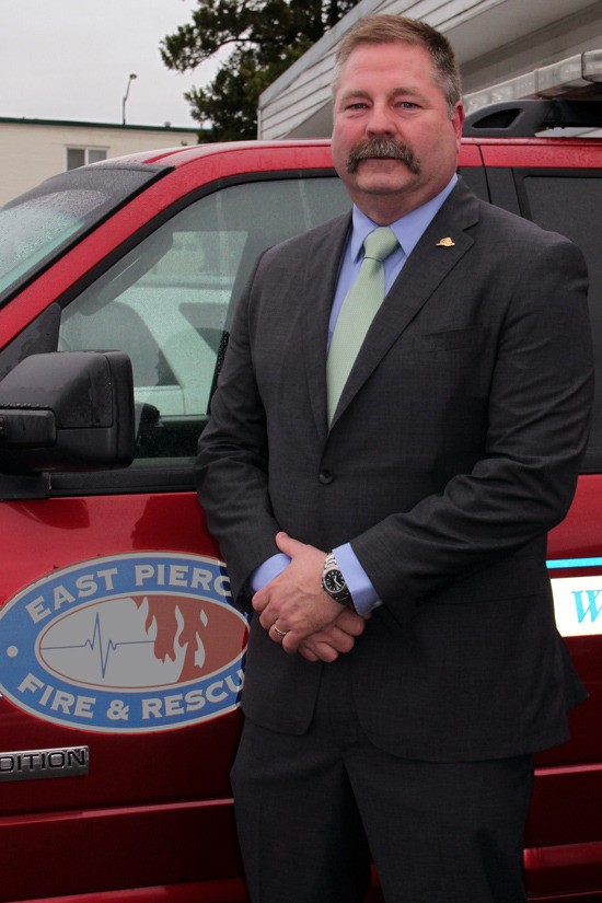 E. L. 'Bud' Backer is currently deputy chief at Eastside Fire and Rescue in Issaquah.