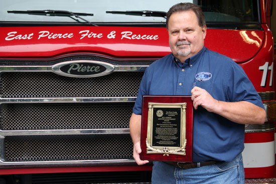 Rick Kuss was awarded the “Bill Jarmon Lifetime Achievement Award” last December for his exemplary service as a fire commissioner.