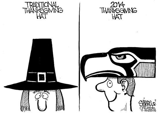 Thanksgiving Day editorial cartoon