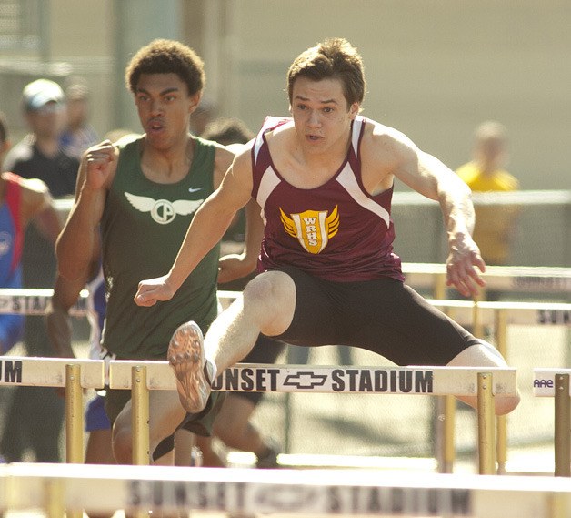 White River’s Devin Liebel qualified for districts in both hurdle races.