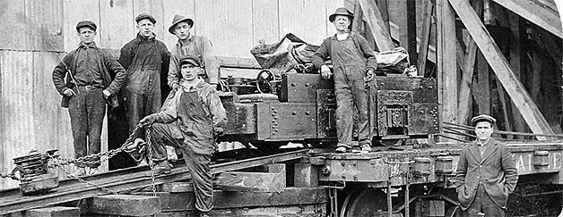 This photograph was taken in 1920 at the Continental Coal Company mine in Ravensdale.