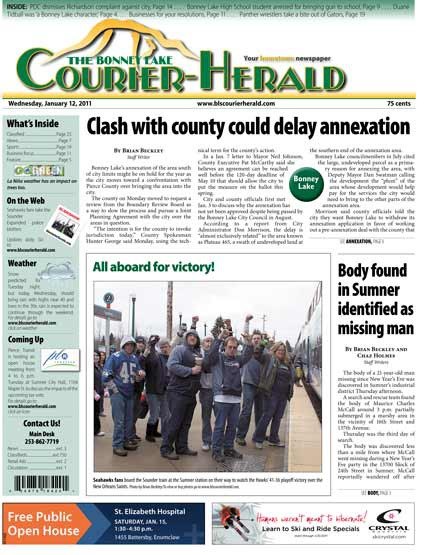 This week's Bonney Lake front page.