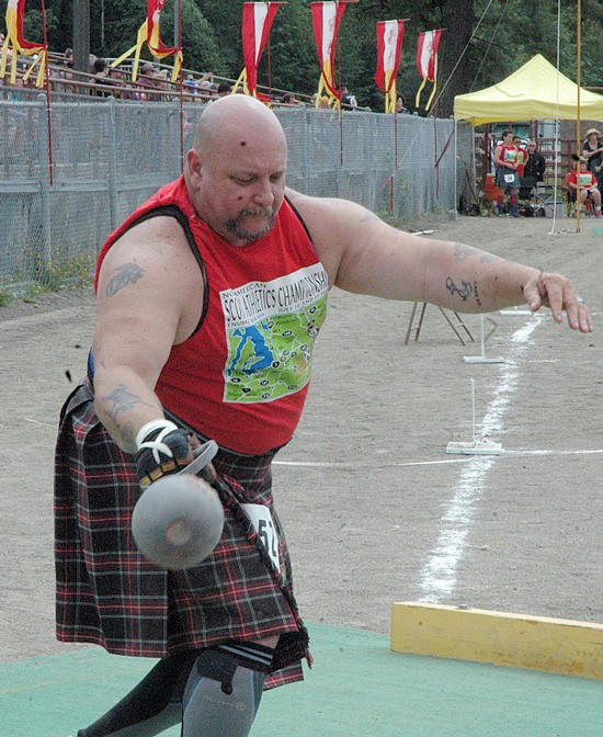 The weight throw is one of the many competitions the Scottish Highland Games has to offer every year.