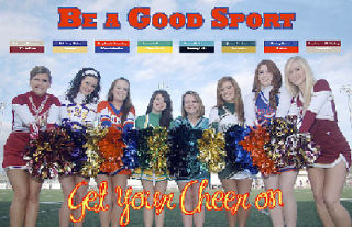 Cheerleaders from across the South Puget Sound League 3A got together Dec. 1 to pose for a poster that each school will be hanging in its gymnasium to foster good sportsmanship.