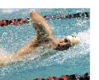 Greg Rufener earned ninth in the 50 freestyle.