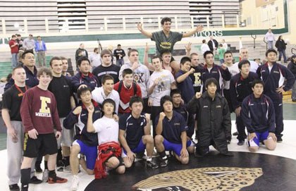 The exchange brought some of the area's top high school wrestlers together with athletes from Japan for the exchange.