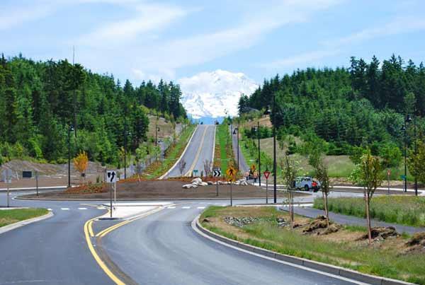 The circle near the center of the Tehaleh property.
