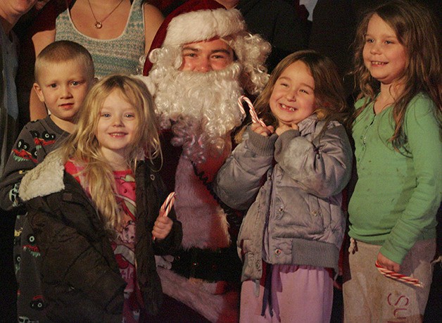 The group with Santa are Logan Harrison