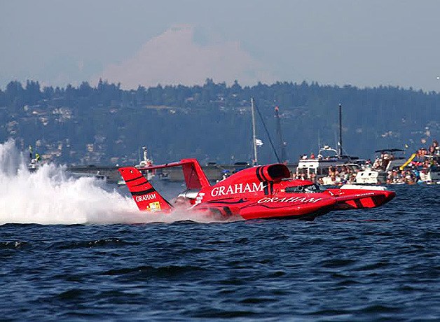 Bonney Lake resident J. Michael Kelly won his first Seafair Cup Sunday. Kelly races for Graham Trucking.