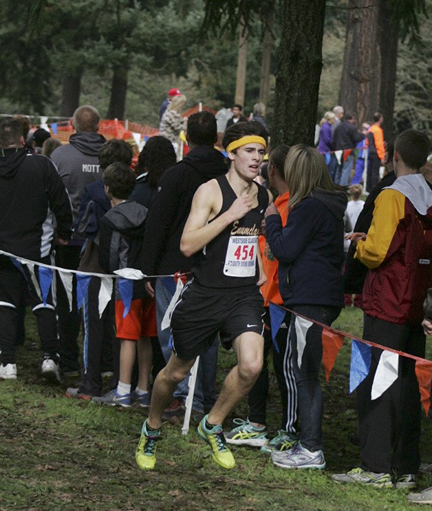 Eric Hamel run in the West Central District cross country meet Nov. 1.