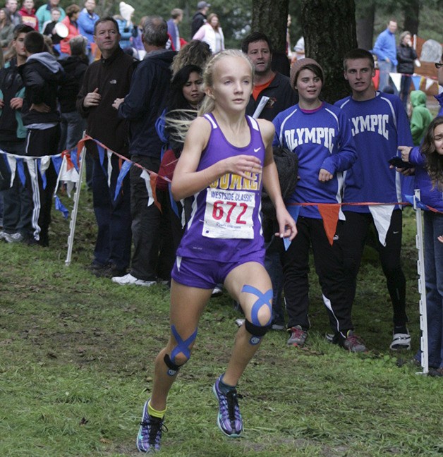 Sumner's Emma Sjolund ran sixth at the West Central District meet Saturday.