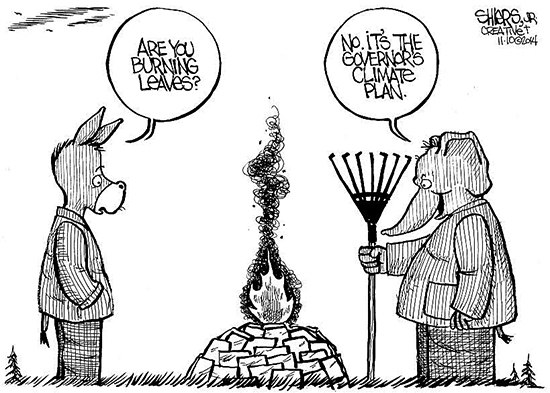 Frank Shiers Jr.'s editorial cartoon on climate change.