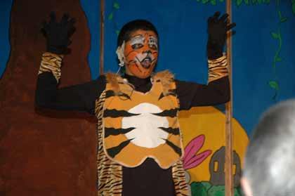 Cameron Burleigh played Shere Khan the tiger in Carbonado school's production of the 'Jungle Book.'
