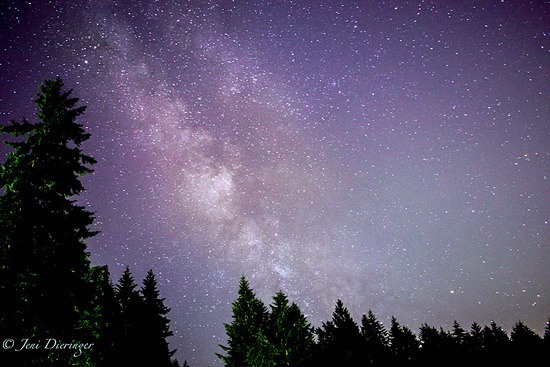Jeni Dieringer spent a night photographing the Milky Way between Bonney Lake and Buckley. The Milky Way is only visible from our hemisphere in the spring to late summer.