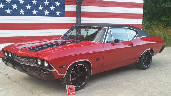 Josh Sanders restored his '68 Chevy Malibu while attending running start and working 20 hours a week.