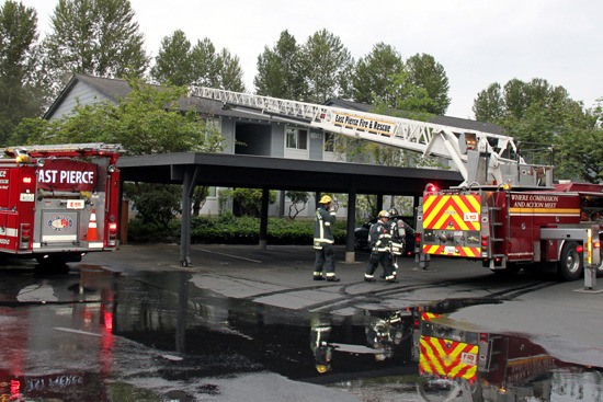 East Pierce Fire and Rescue put out an apartment fire yesterday