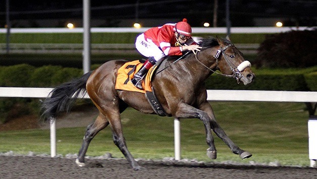 River of Aces and jockey Eliska Kubinova lead all the way in the $13