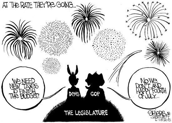 Will the legislature still be in session by the 4th of July?