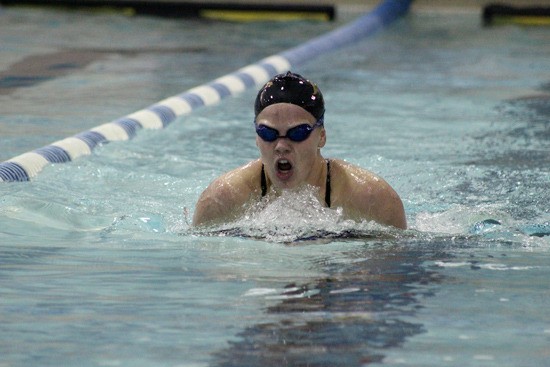 Spartan MichealAnn Wilson qualified for districts in the 200 medley