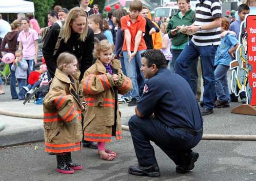 The East Pierce Fire and Rescue Open House gives families a chance to interact with firefighters.