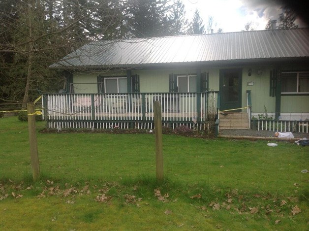 King County Sheriff's Office photograph of home where shooting took place near Enumclaw.