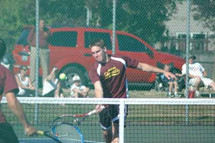 Enumclaw High's Dan Milat paired up with Anthony Chynoweth for three doubles victories last week.