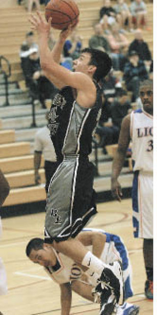 Chad Marquez gets some air time against the Lions.