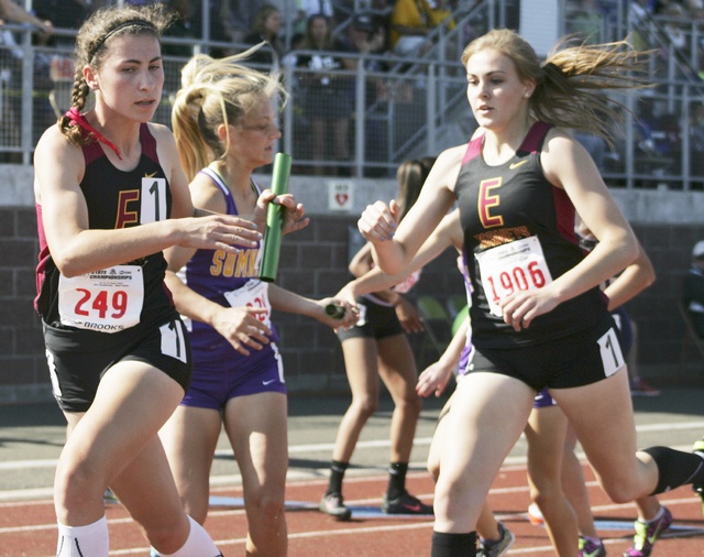 Aleea Gwerder takes off with the baton in the 1