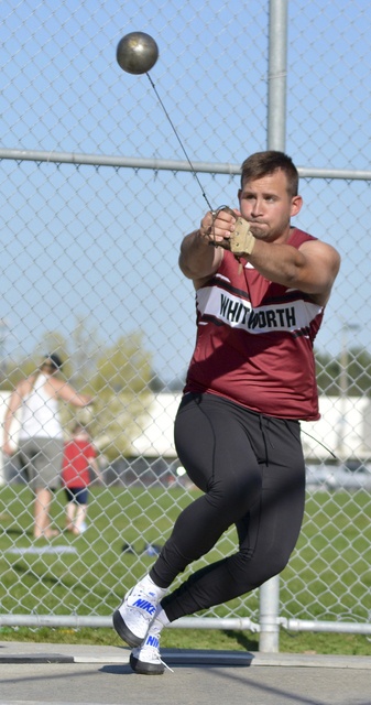 Kolton Carlson shows the form that landed him in the winners circle at the Northwest Conference championships. Photo courtesy of Naji N. Saker.