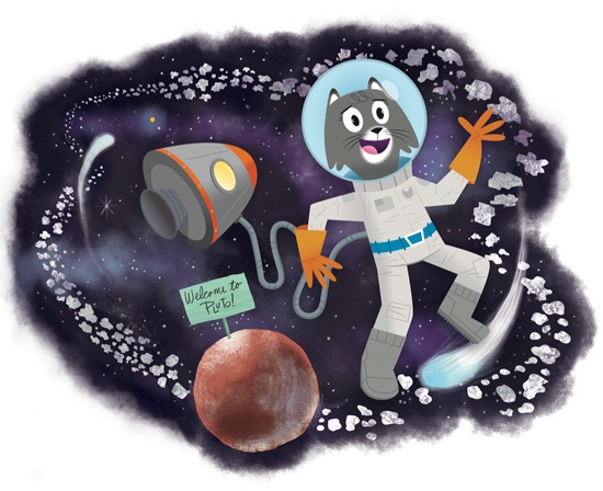 Dr. Universe explores the Kuiper Belt. Submitted image.