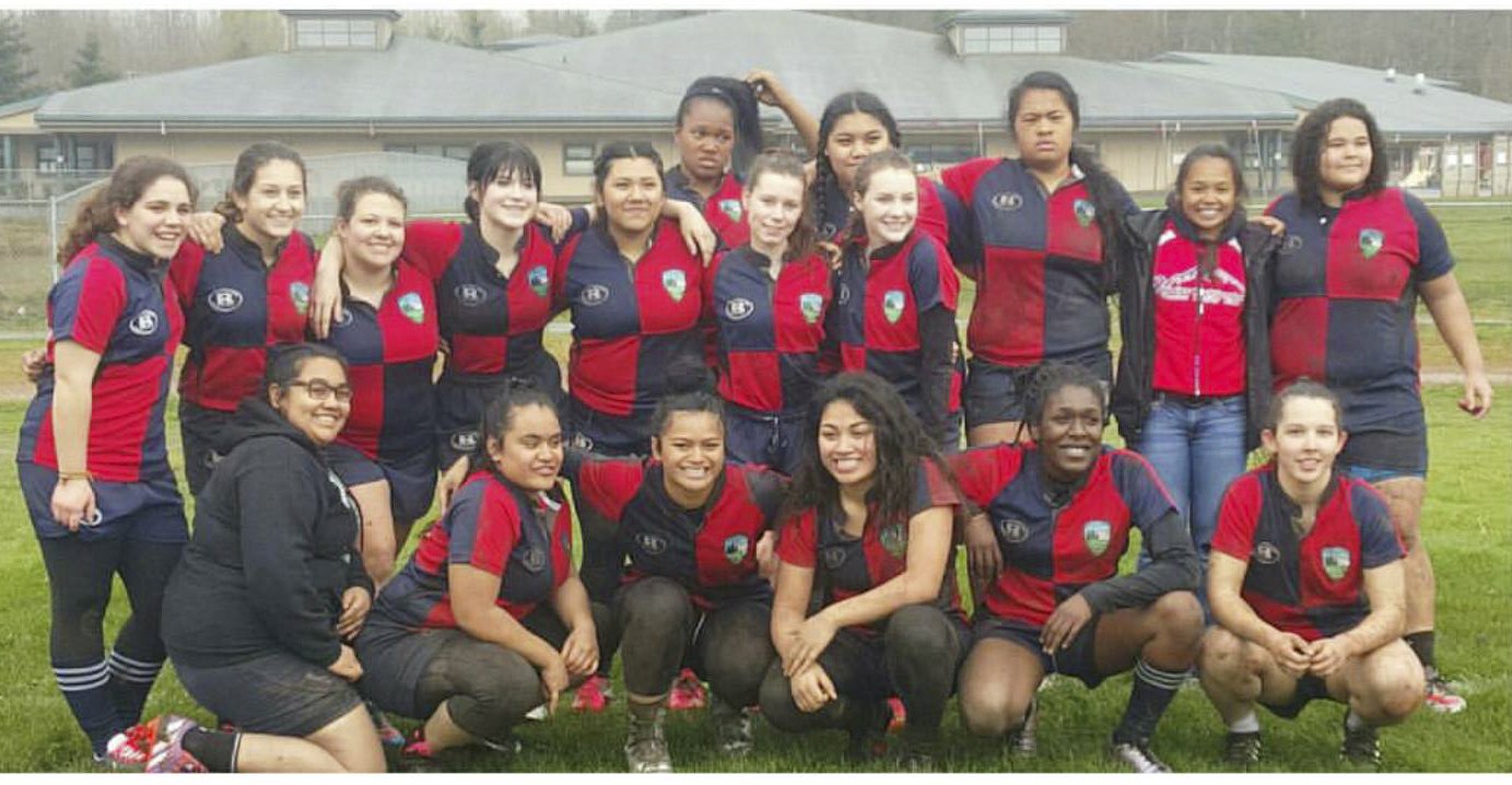 The varsity girls emerged as the state runner-up. Photo provided by the Rainier Junior Rugby Club.