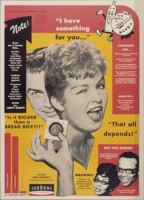 An advertisement featured in the AIDS Prevention Project. Image from Public Health Insider.