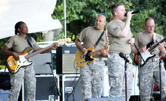The Army 133d band started off Bonney Lake’s Tunes @ Tapps concert series on June 6 with a bang. Photo by Ray Still.