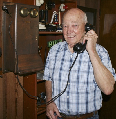 Keith Deaver has collected phones since 1949 and has more than 100 working telephones in his Black Diamond home.