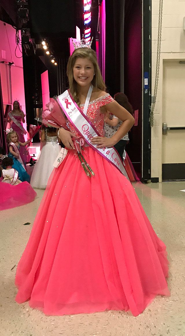 Ellie Schmidt, 10, recently won the Queens for a Cure talent section and was crowned the pre-teen Queen. Contributed photo.