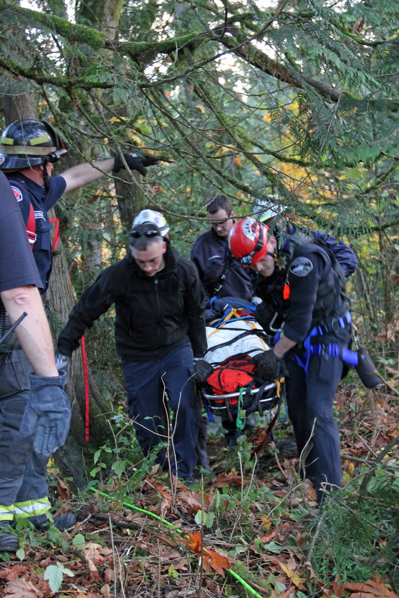 East Pierce technical rescue near Victor Falls