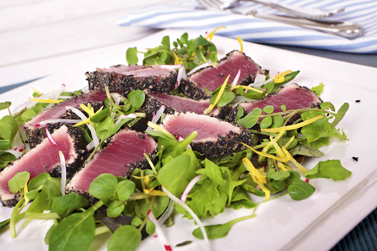 Ahi Salad, one of the dishes offered in Sizzleworks&rsquo; Real Foods for Life Series