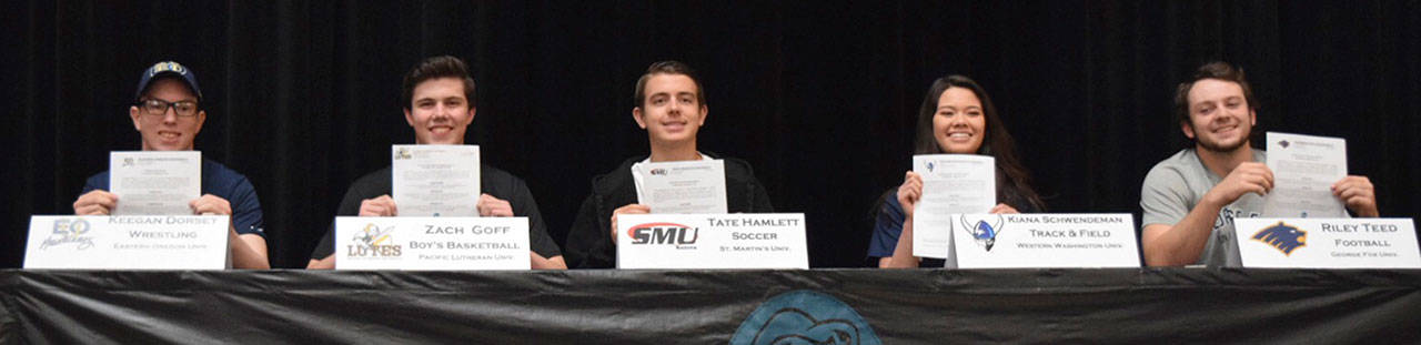 Panther athletes sign for college