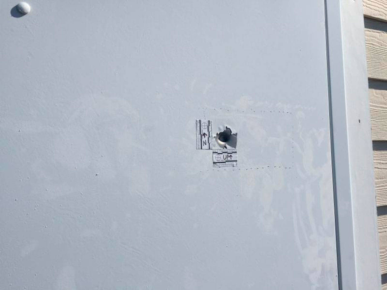 Bullets were shot at Sumner’s City Hall and police patrol cars last week. Submitted image