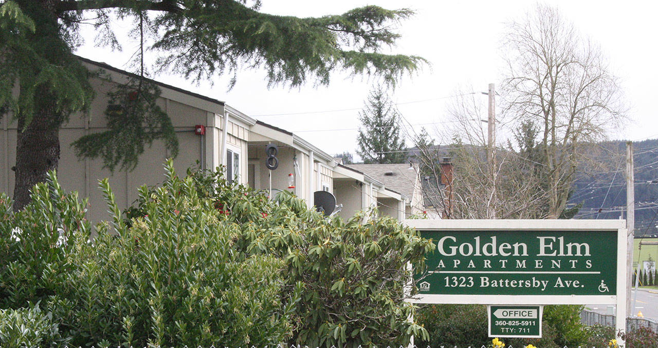 Enumclaw’s Golden Elm Apartments have, for more than three decades, offered senior citizens a place to live and a price they can afford. Their rent is controlled by a federal program that has been in place since construction. Photo by Kevin Hanson