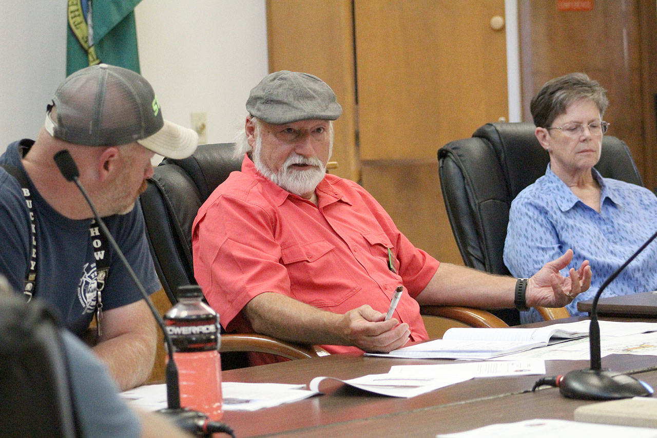 Councilman Milt Tremblay clearly favors the proposed development, but the City Council seems split at the moment. Photo by Ray Still