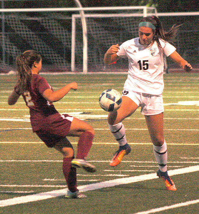 Payton Schelin (15) has been a mainstay for a Bonney Lake soccer squad that advanced to the state tournament a season ago. File image