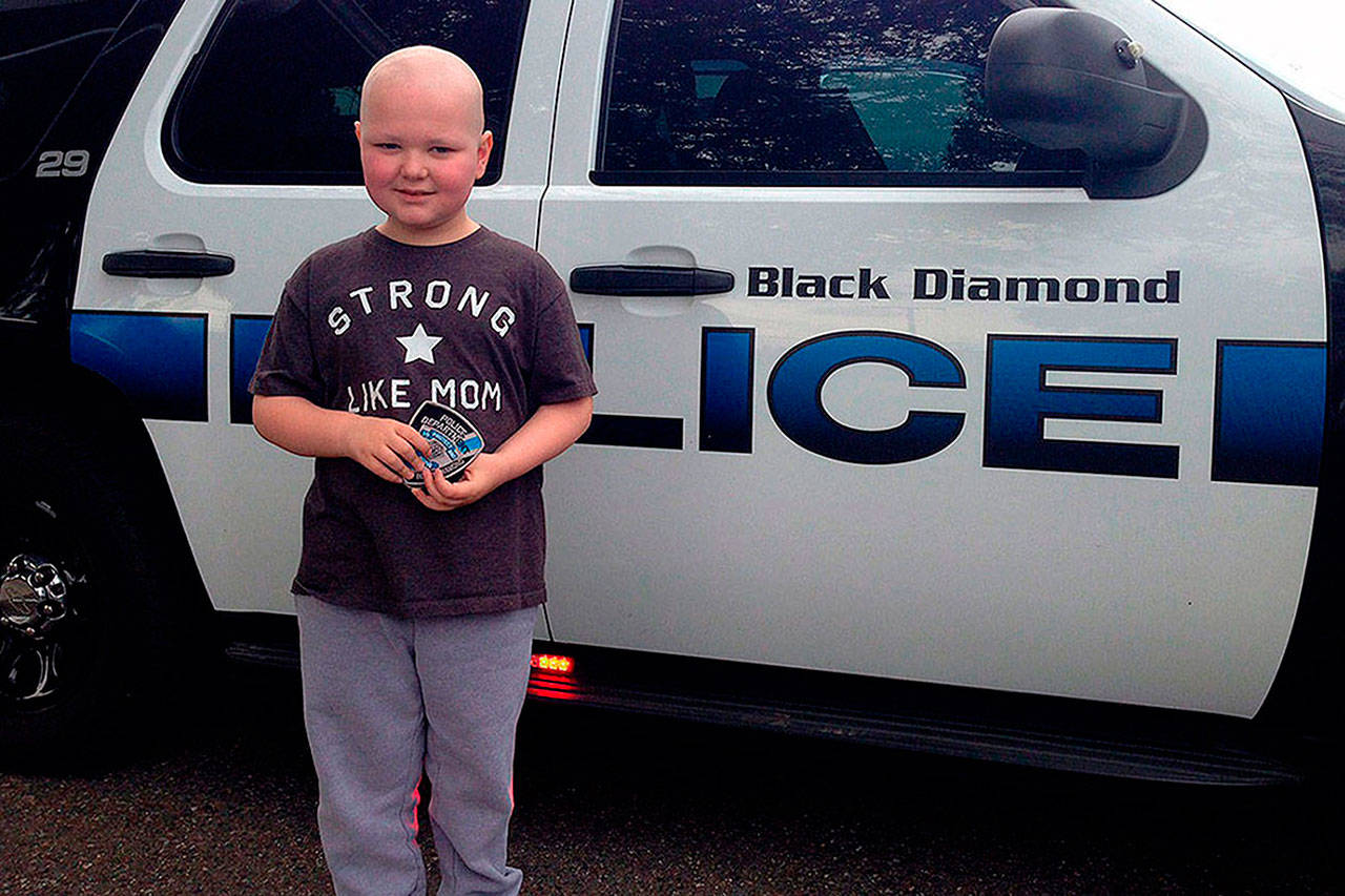 Jack Reich was Black Diamond’s Chief for a Day this year, after being diagnosed with acute lymphoblastic leukemia in September 2017. Submitted photo
