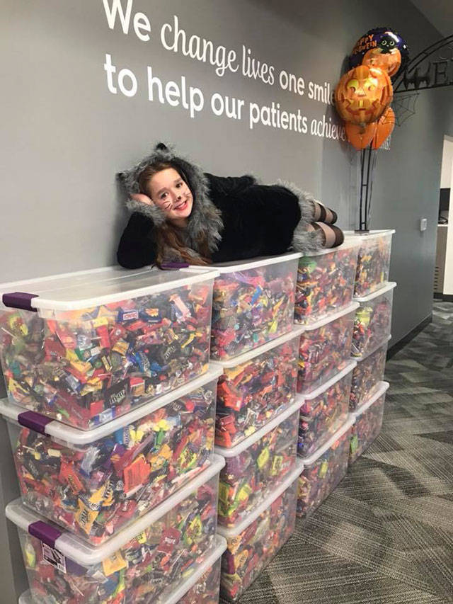 Last year, Molen Orthodontics collected more than 2,500 pounds of Halloween candy, paying young trick-or-treaters more than $5,000 total. Contributed photo